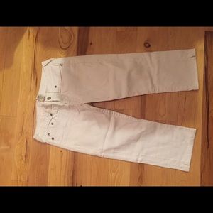 White True Religion cropped jeans